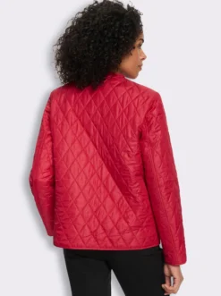 Steppjacke mit V-Ausschnitt