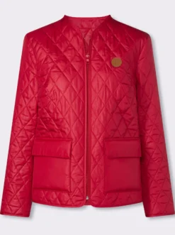 Steppjacke mit V-Ausschnitt