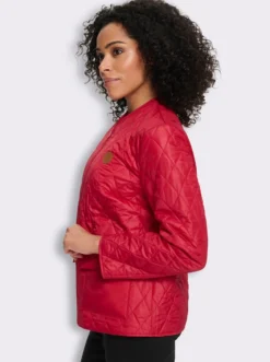 Steppjacke mit V-Ausschnitt