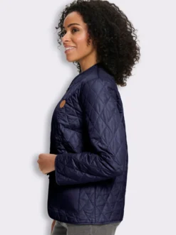 Steppjacke mit V-Ausschnitt