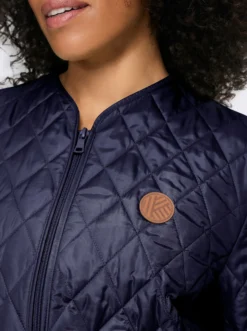 Steppjacke mit V-Ausschnitt
