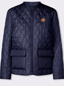 Steppjacke mit V-Ausschnitt