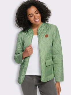 Steppjacke mit V-Ausschnitt