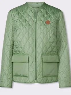 Steppjacke mit V-Ausschnitt