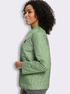 Steppjacke mit V-Ausschnitt