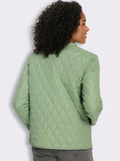 Steppjacke mit V-Ausschnitt