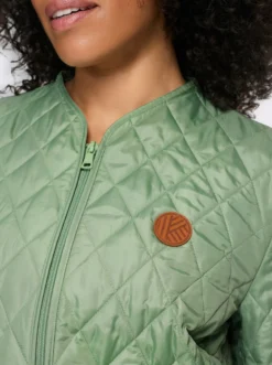 Steppjacke mit V-Ausschnitt