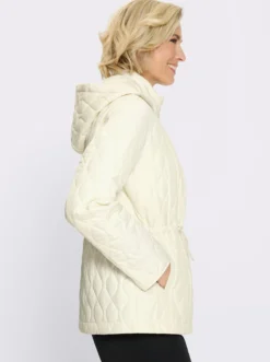 Steppjacke mit verstellbarem Tunnelzug in der Taille