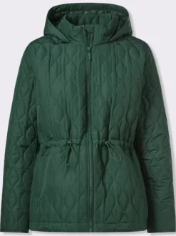 Steppjacke mit verstellbarem Tunnelzug in der Taille