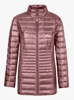Steppjacke mit vertikalem Muster