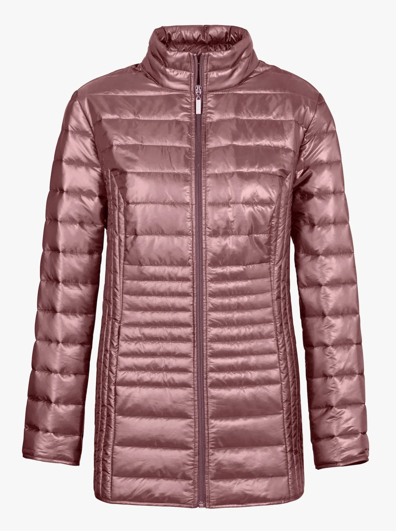 Steppjacke mit vertikalem Muster
