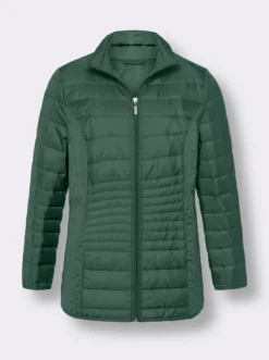 Steppjacke mit vertikalem Muster