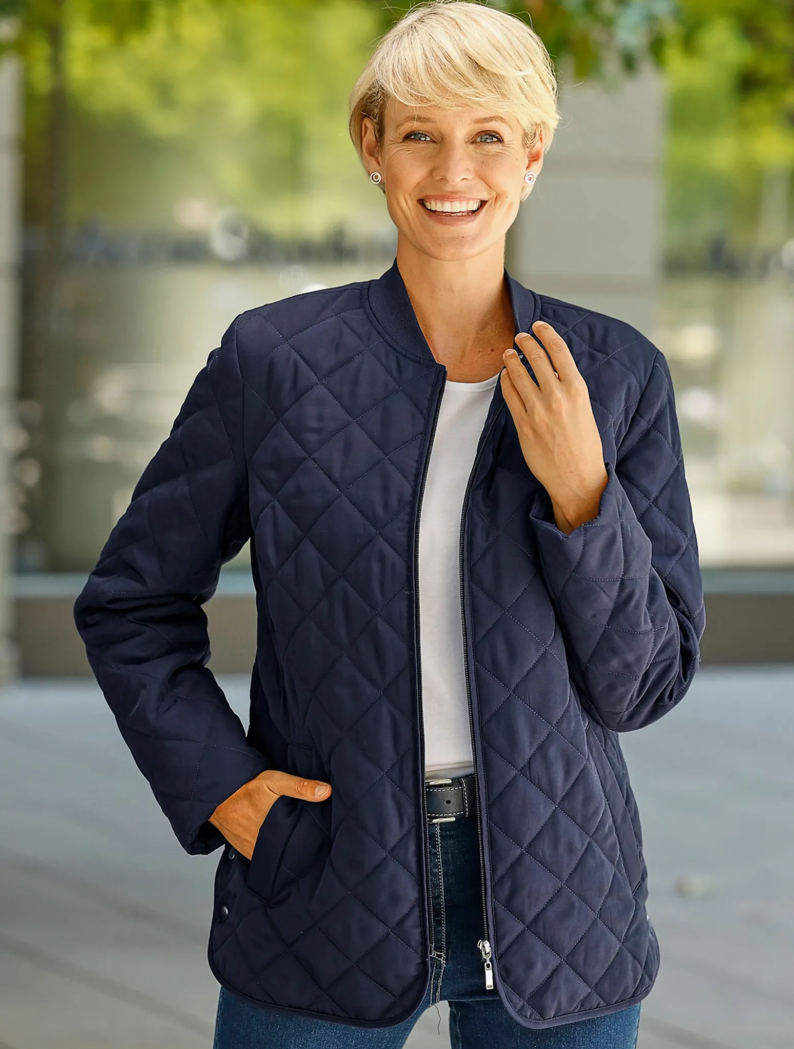 Steppjacke mit Wattierung