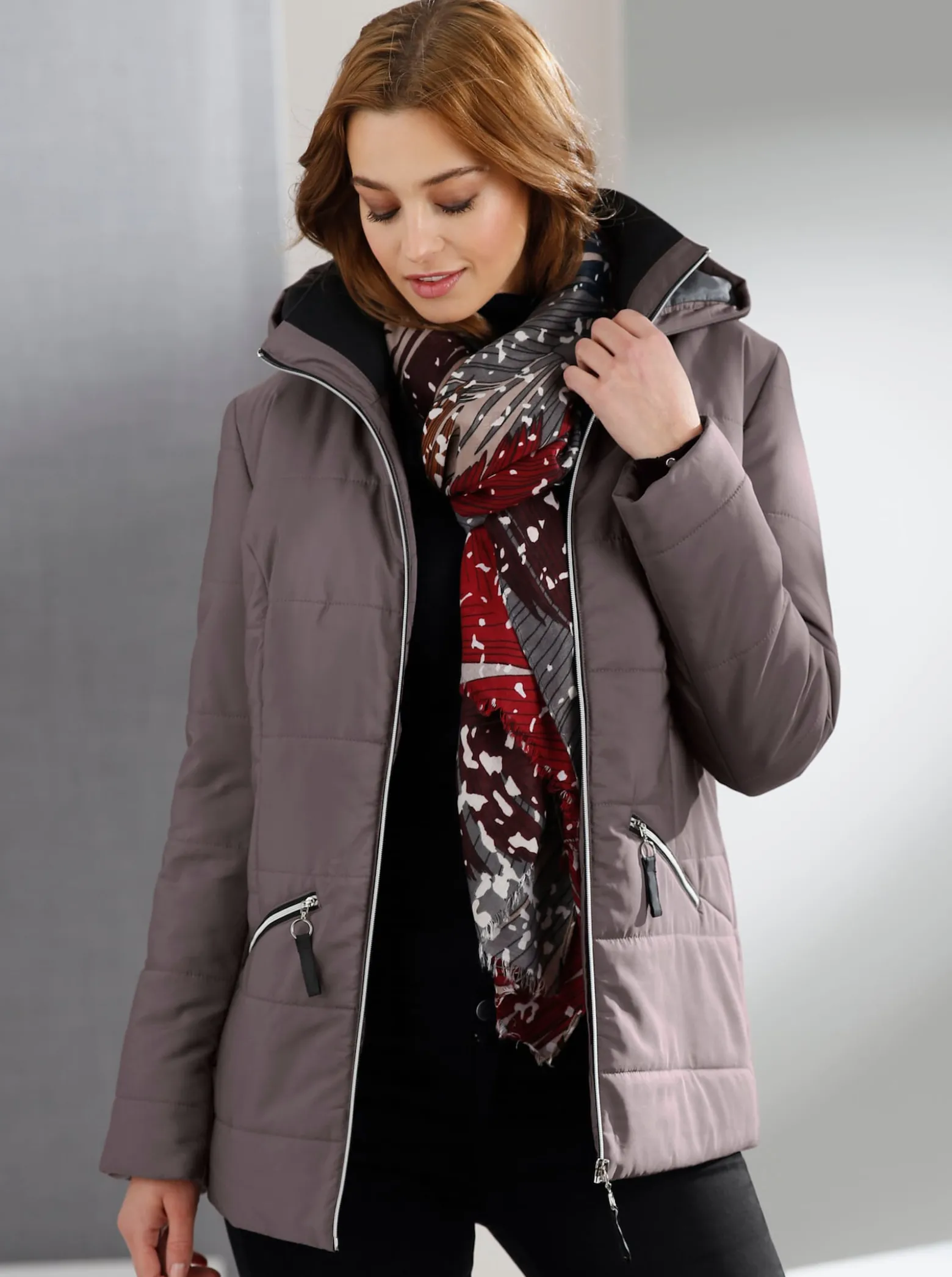 Steppjacke mit Wattierung, wärmend