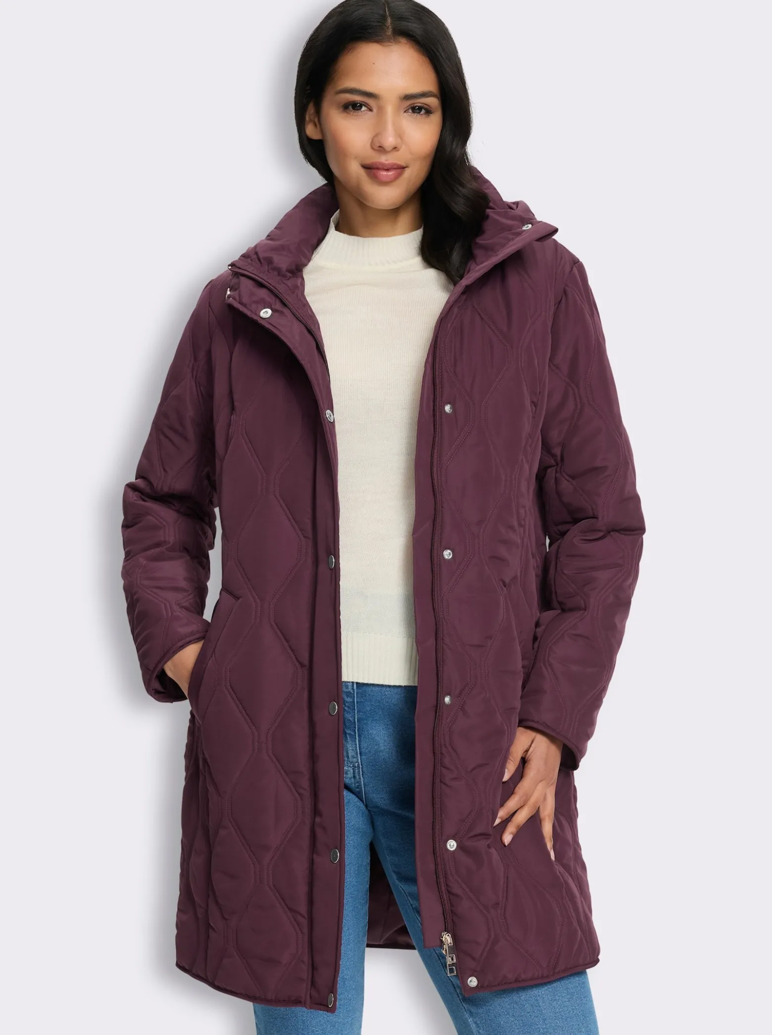 Steppjacke mit 2-Wege-Reißverschluss