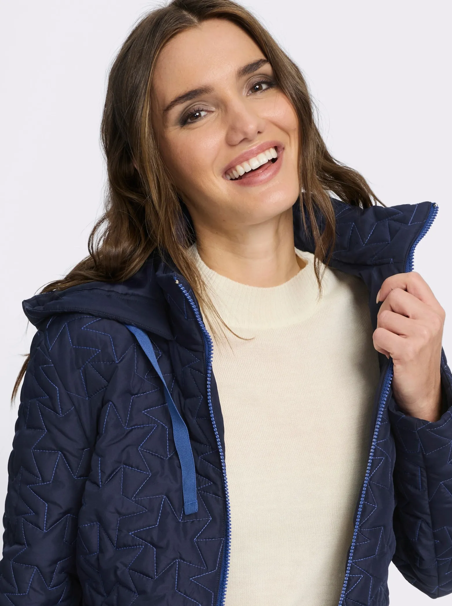 Steppjacke mit 2-Wege-Reißverschluss