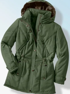 Steppjacke mit Weitenregulierung