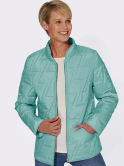 Steppjacke mit Zick-Zack-Muster