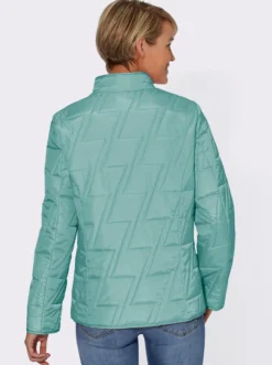 Steppjacke mit Zick-Zack-Muster