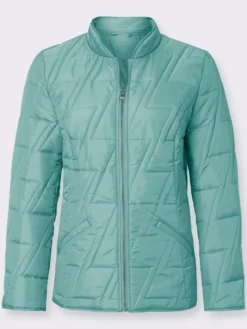 Steppjacke mit Zick-Zack-Muster
