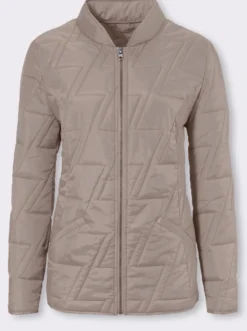 Steppjacke mit Zick-Zack-Muster