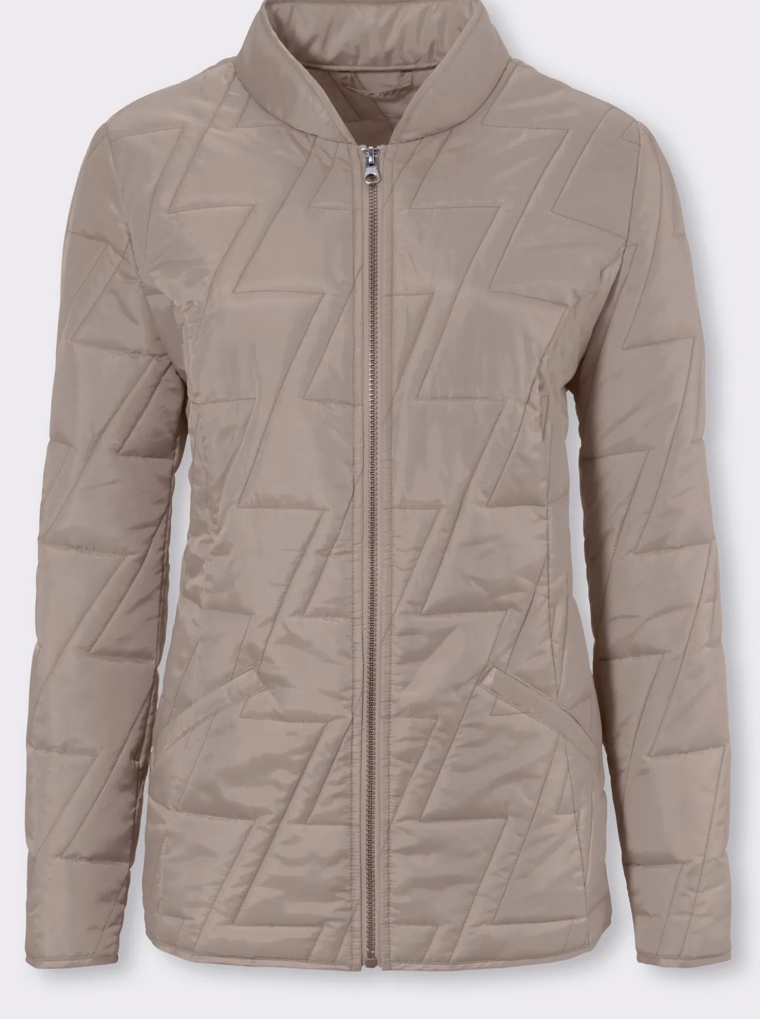 Steppjacke mit Zick-Zack-Muster