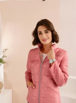 Steppjacke mit Zick-Zack-Muster