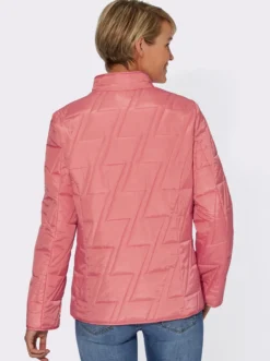 Steppjacke mit Zick-Zack-Muster