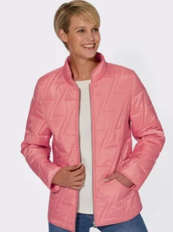 Steppjacke mit Zick-Zack-Muster