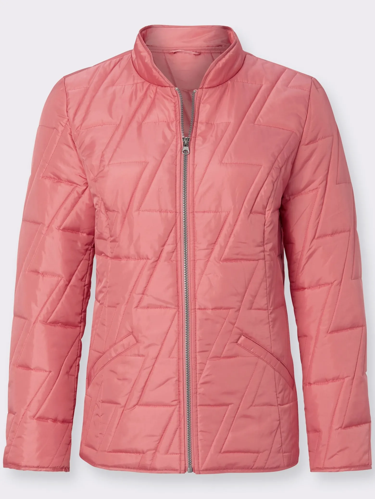 Steppjacke mit Zick-Zack-Muster