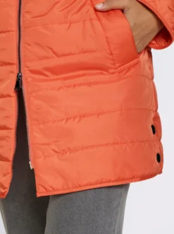 Steppjacke Seitenschlitze mit Druckknöpfen