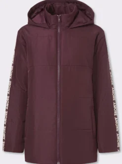 Steppjacke Zierband mit Schriftzug