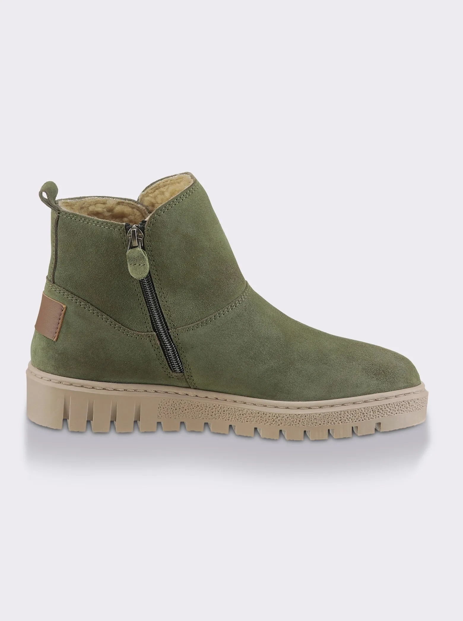 Stiefelette mit seitlichem Reißverschluss