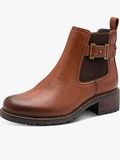 Stiefelette mit Zierriegel