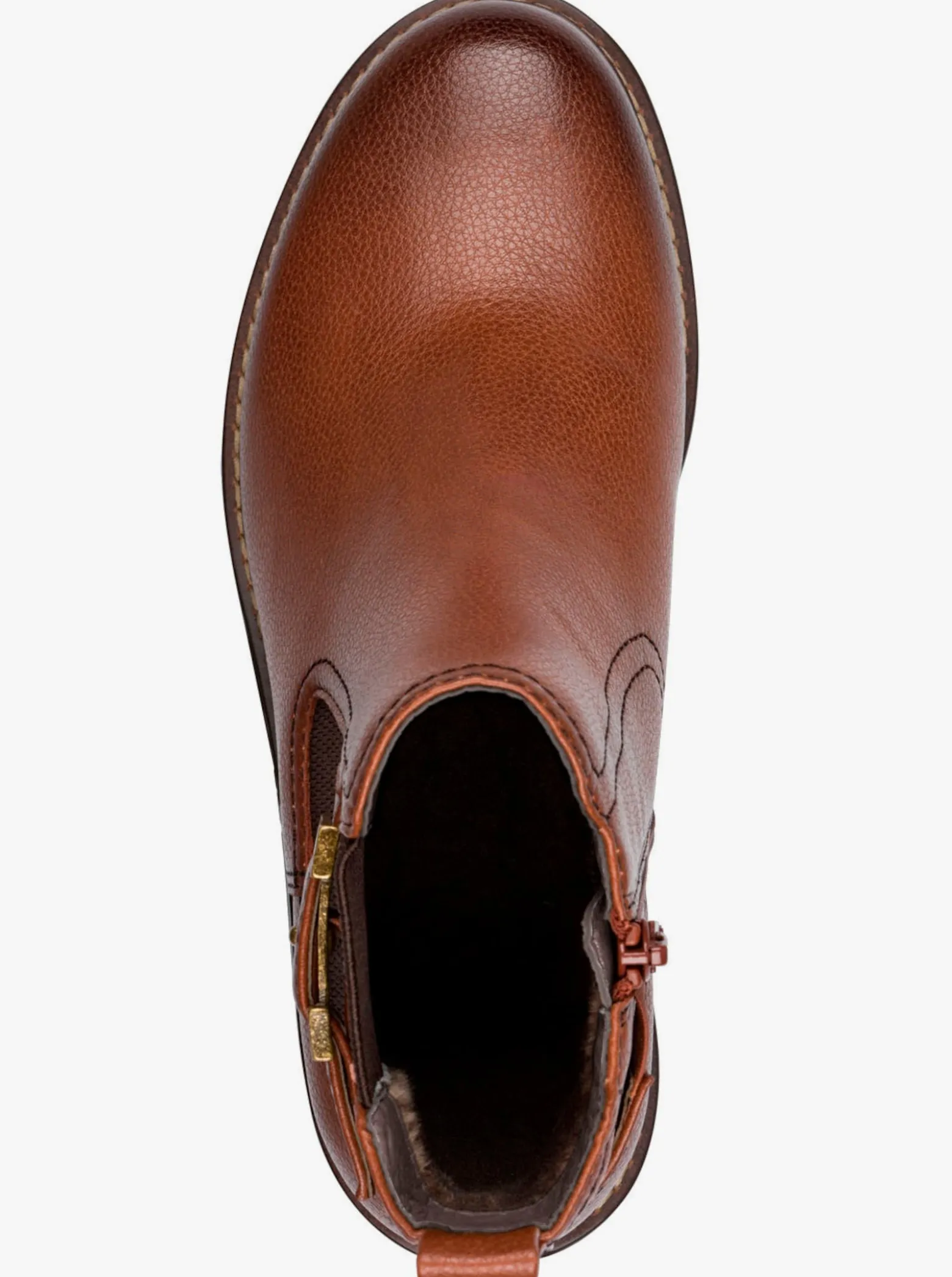 Stiefelette mit Zierriegel