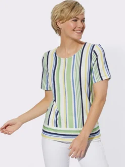 Streifenshirt mit Ringelsaum