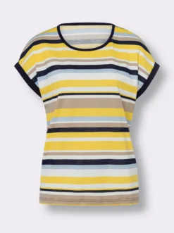 Streifenshirt mit Ärmelaufschlag