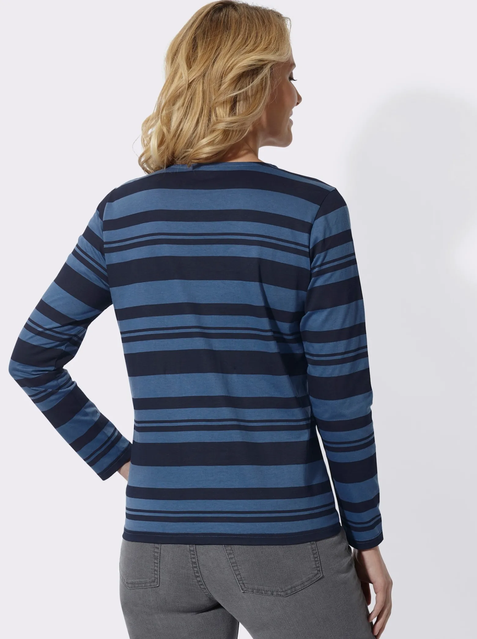 Streifenshirt mit Rundhals-Ausschnitt