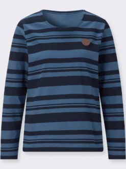 Streifenshirt mit Rundhals-Ausschnitt