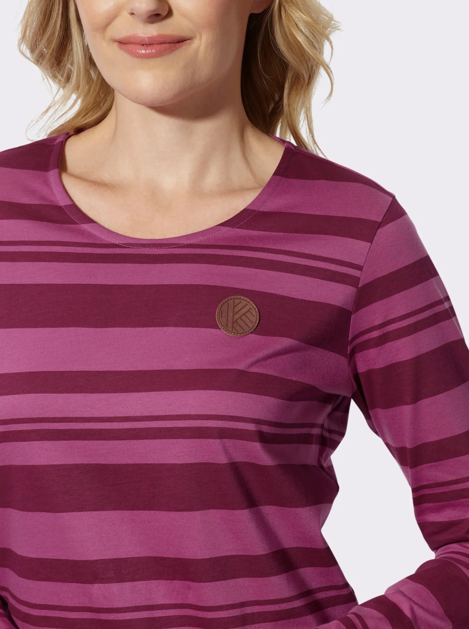 Streifenshirt mit Rundhals-Ausschnitt