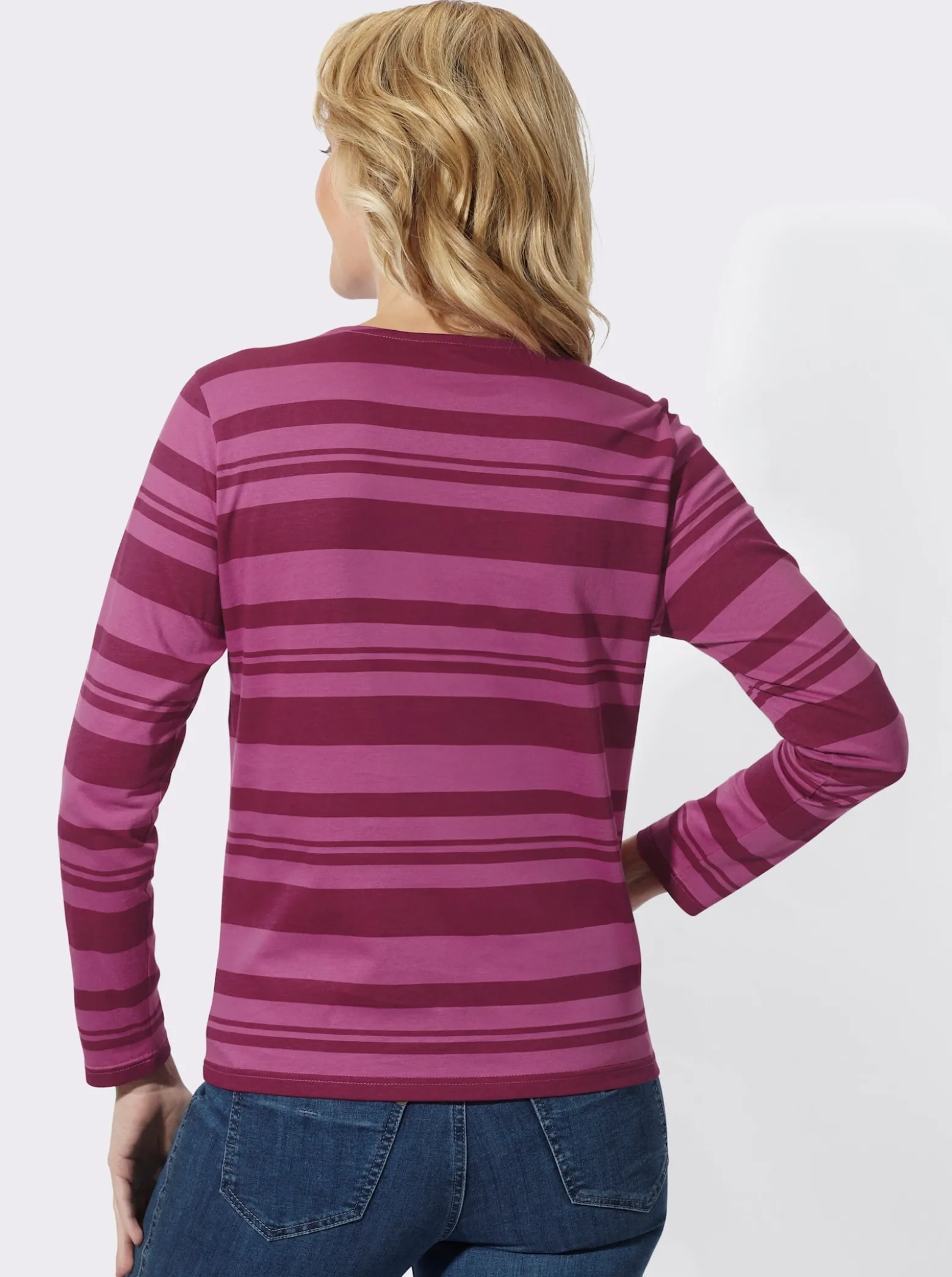 Streifenshirt mit Rundhals-Ausschnitt