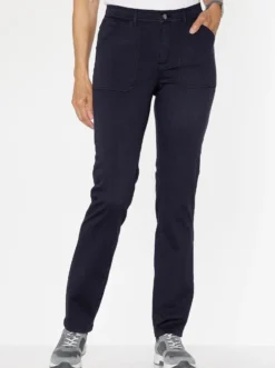Stretch-Hose mit aufgesetzten Taschen