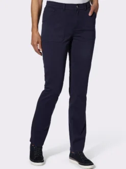 Stretch-Hose mit aufgesetzten Taschen