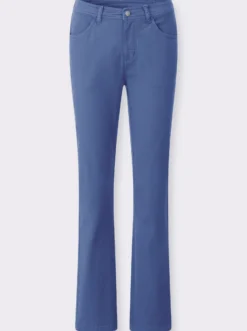 Stretch-Hose mit Biesen an den Gesäßtaschen