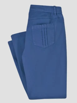 Stretch-Hose mit Biesen an den Gesäßtaschen
