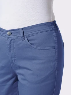 Stretch-Hose mit Biesen an den Gesäßtaschen