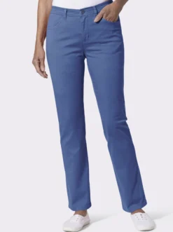 Stretch-Hose mit Biesen an den Gesäßtaschen