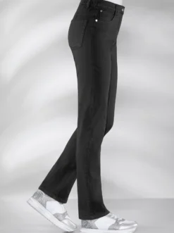 Stretch-Hose mit Nieten an den Taschen