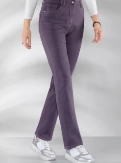 Stretch-Hose mit Nieten an den Taschen