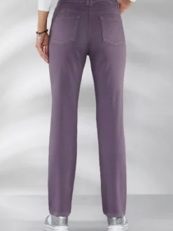 Stretch-Hose mit Nieten an den Taschen